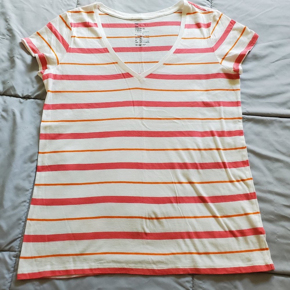Bundle 2 Striped Tee Shirts Tops Gap & Merona - Picture 2 of 5